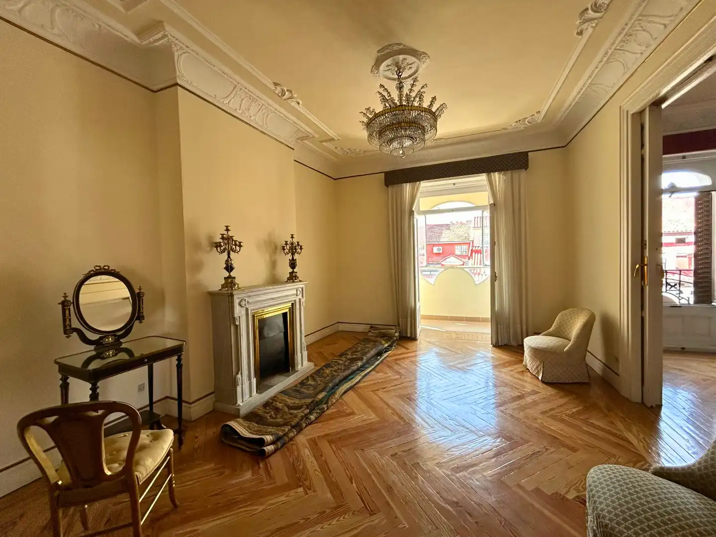 Sala de estar de Piso en venta en Madrid con Calefacción, Parquet y Trastero