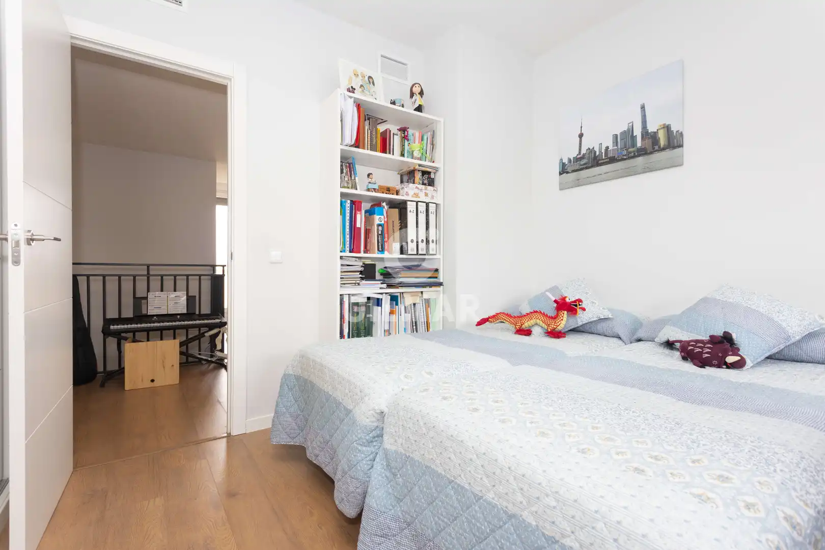 Schlafzimmer von Maisonette zum Verkauf in Madrid mit Heizung, Privatgarten und Abstellraum