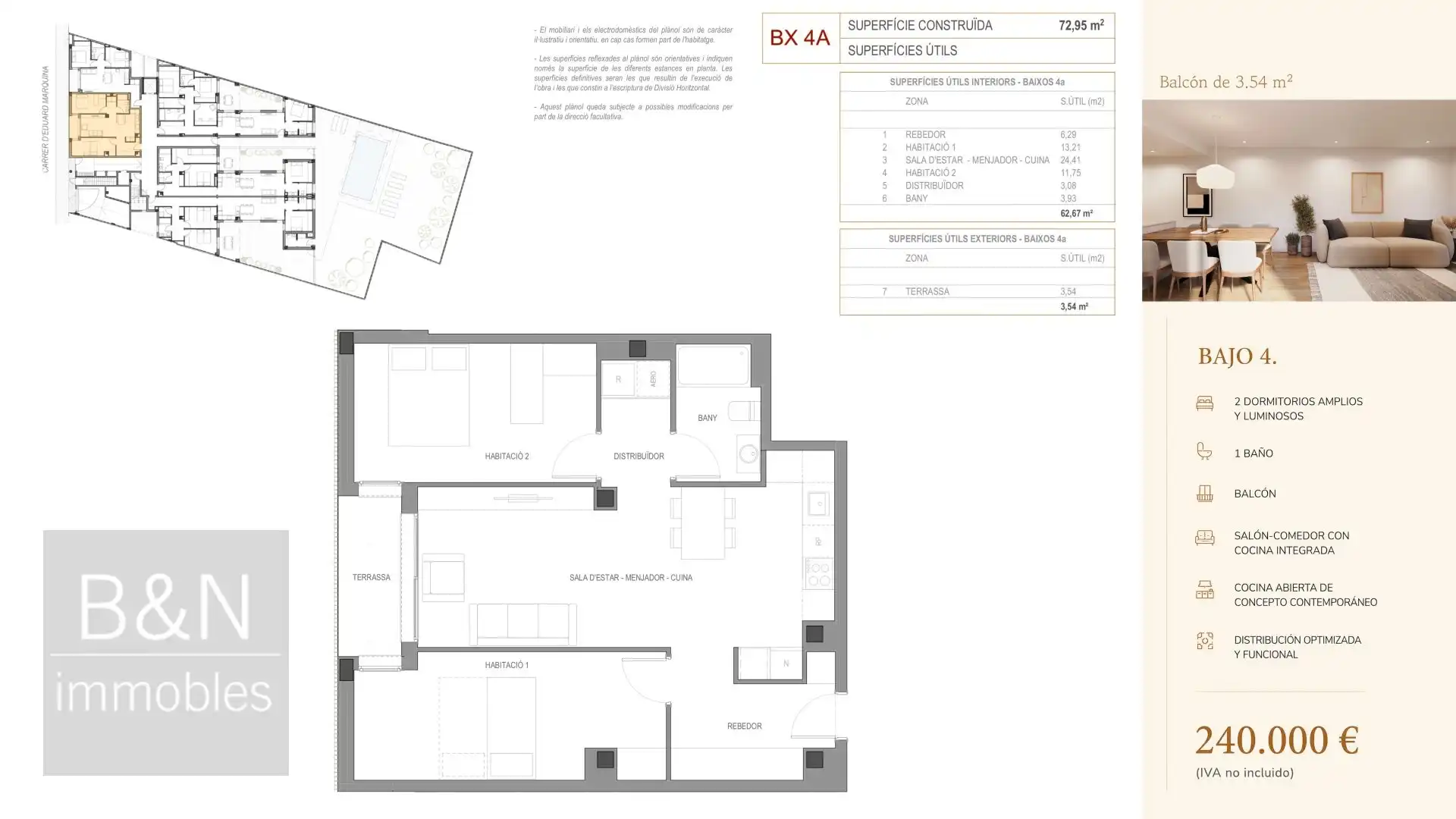 Flat with terrace for sale in Nord-oest, imagen 18
