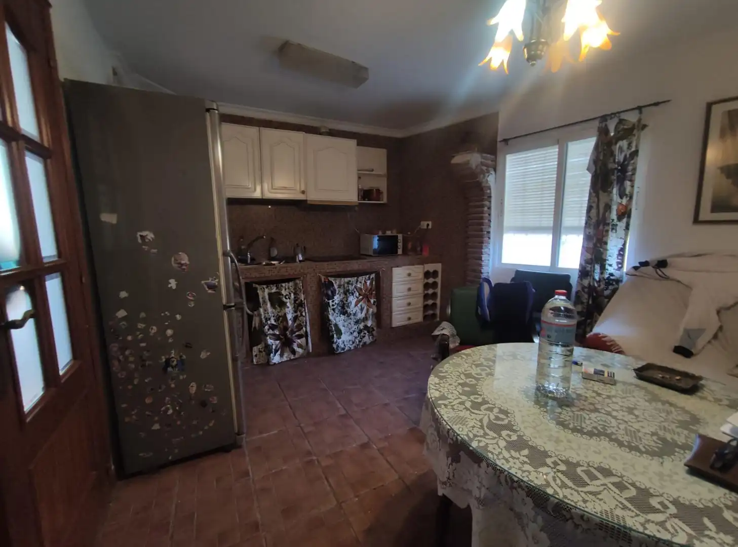 Cocina de Finca rústica en venta en Cútar con Jardín privado, Terraza y Piscina