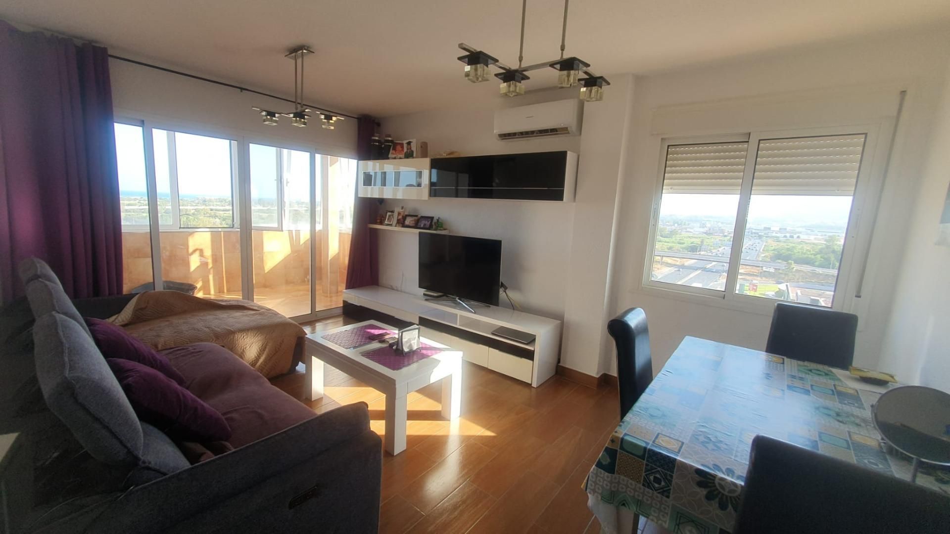Living room of Flat for sale in Málaga Capital  with Air Conditioner