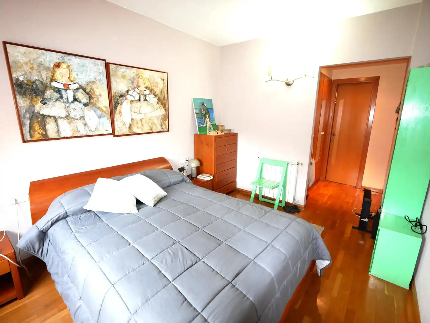 Schlafzimmer von Wohnung zum Verkauf in Barcelona mit Parkett