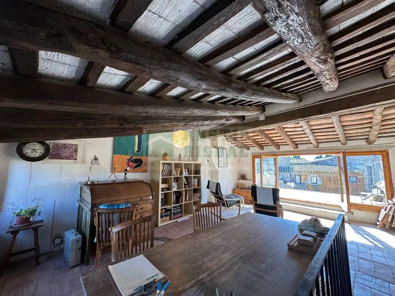 Wohnzimmer von Country house zum Verkauf in La Tallada d'Empordà mit Heizung und Terrasse