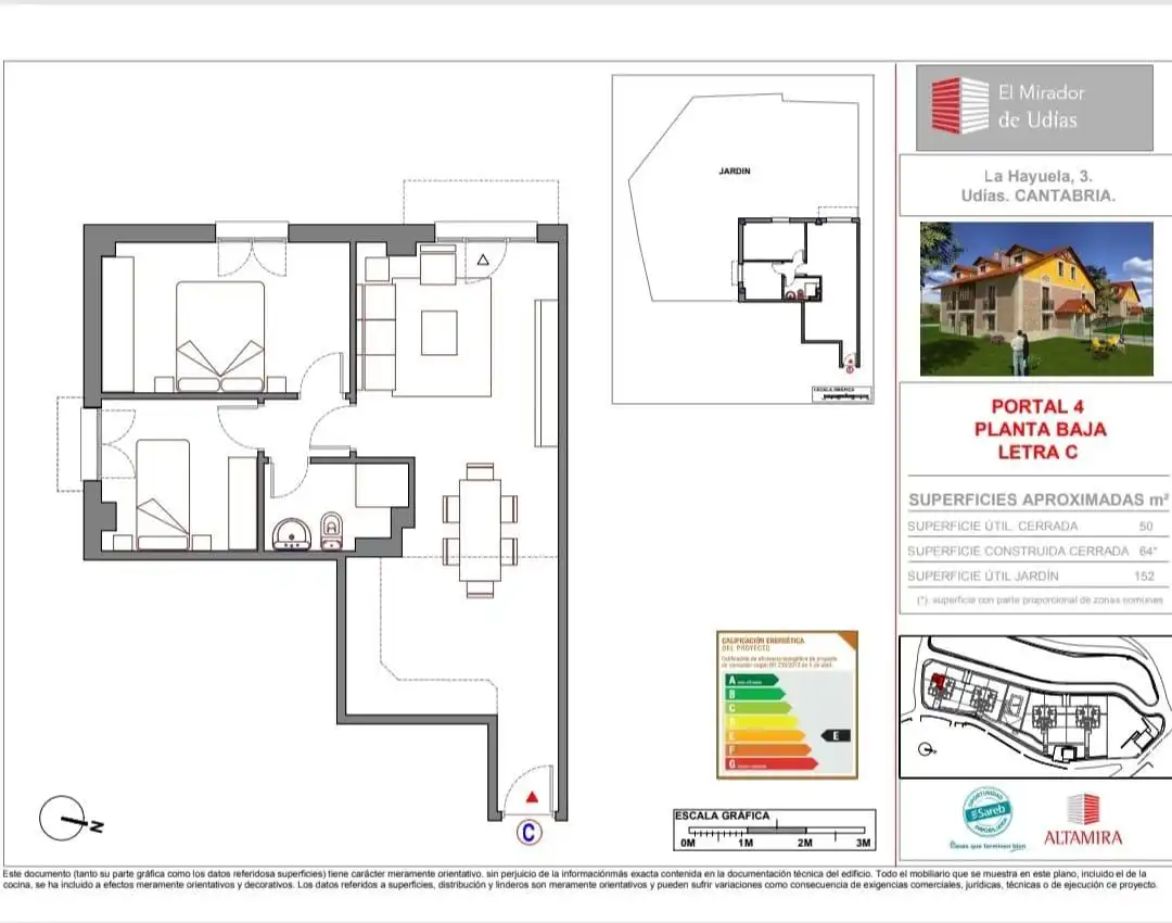 Wohnung zum Verkauf in Udías mit Heizung, Privatgarten und Gemeinschaftspool