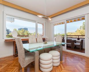 Dining room of Flat for sale in  Barcelona Capital  with Air Conditioner, Heating and Private garden