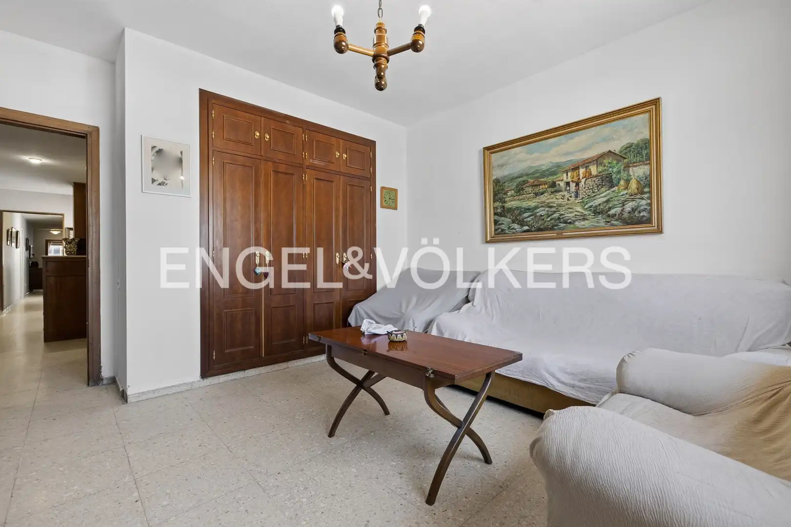 Sala de estar de Piso en venta en Sevilla con Aire acondicionado, Calefacción y Parquet