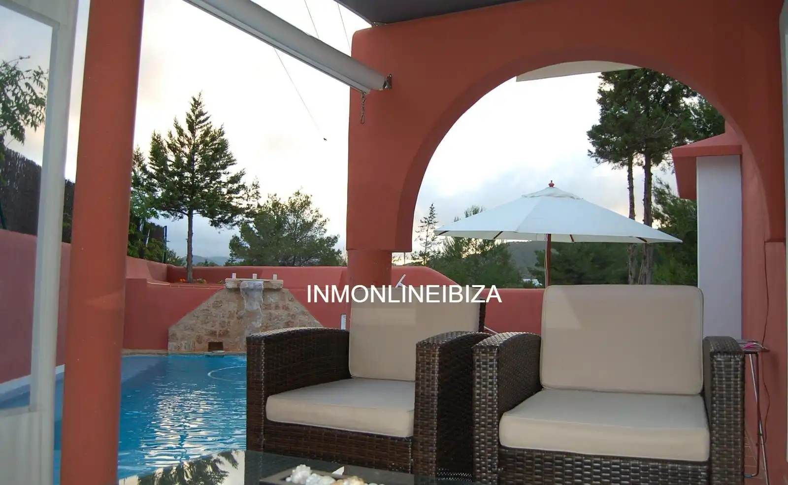 Terraza de Casa o chalet de alquiler en Sant Josep de sa Talaia con Jardín privado, Terraza y Piscina