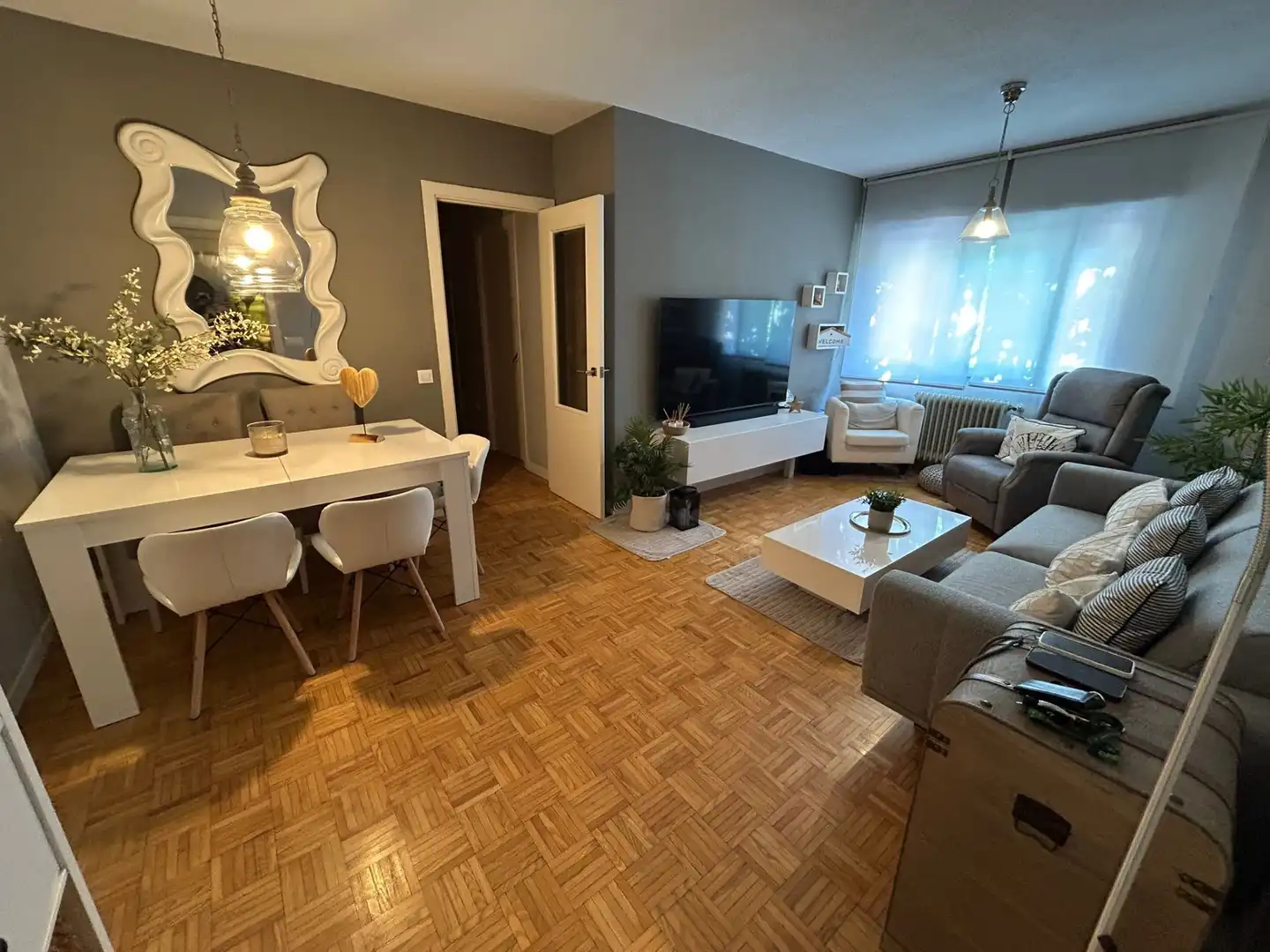Sala d'estar de Pis en venda en Mejorada del Campo amb Aire condicionat, Calefacció i Parquet