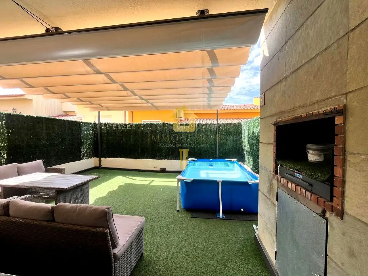 Terrassa de Casa adosada en venda en Palau-saverdera amb Aire condicionat, Calefacció i Jardí privat