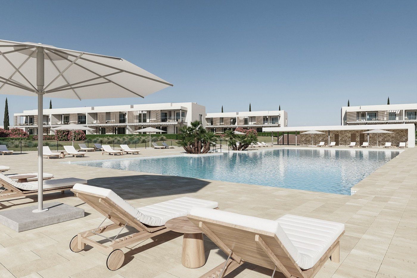 Swimming pool of Attic for sale in Campos  with Air Conditioner, Heating and Private garden