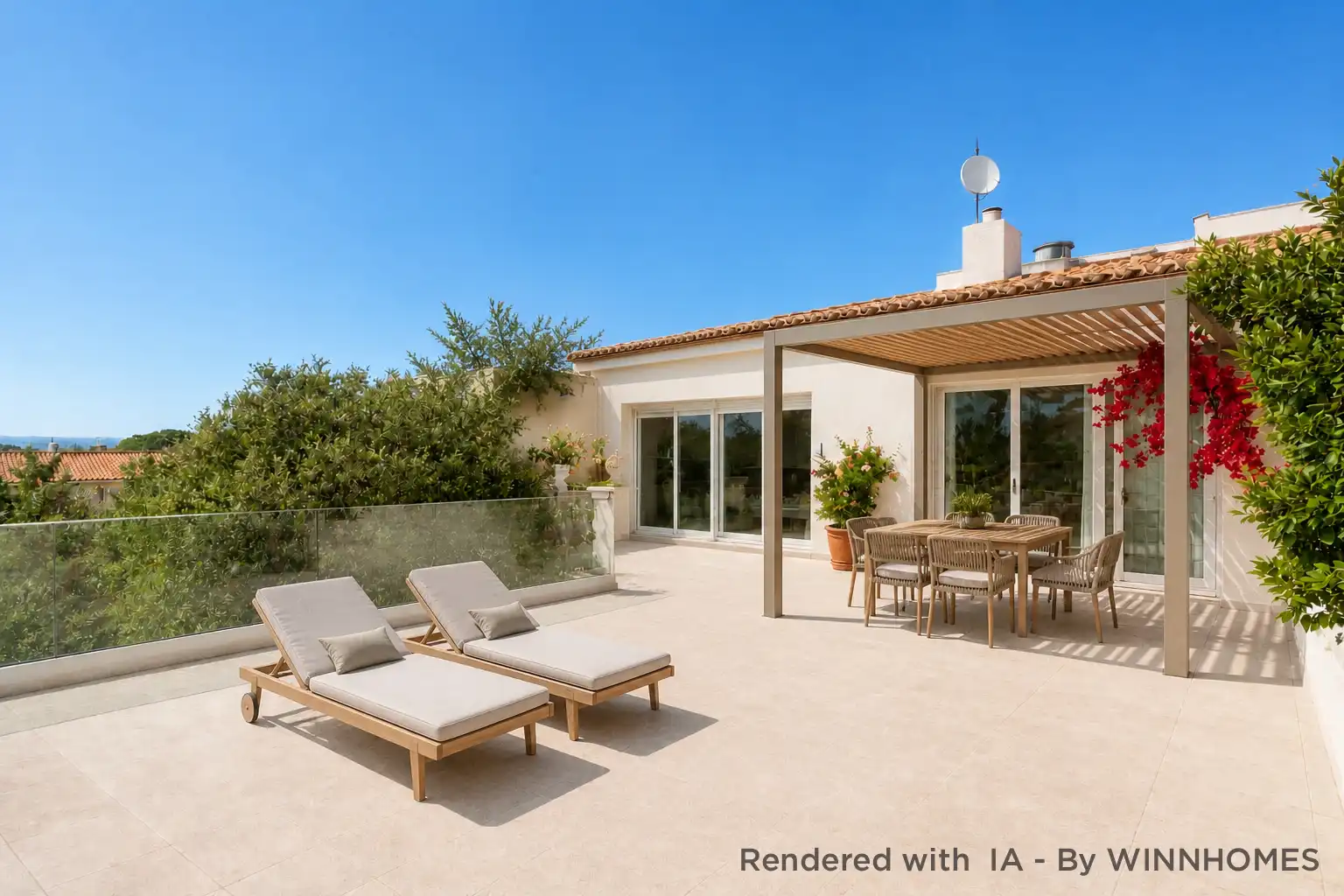 Terrassa de Casa o xalet en venda en Roses amb Aire condicionat, Calefacció i Jardí privat