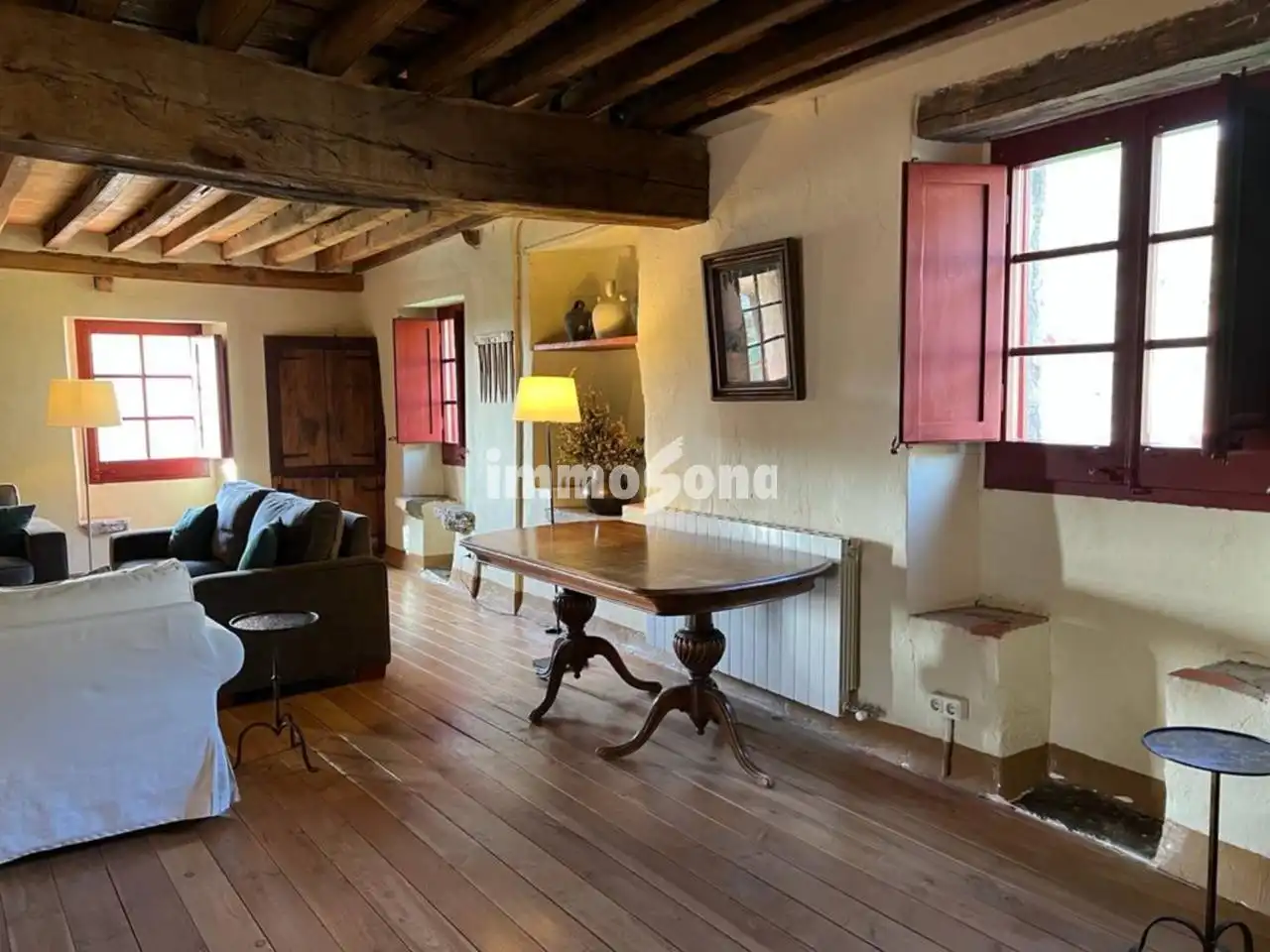Sala de estar de Finca rústica en venta en Argelaguer con Calefacción, Jardín privado y Terraza