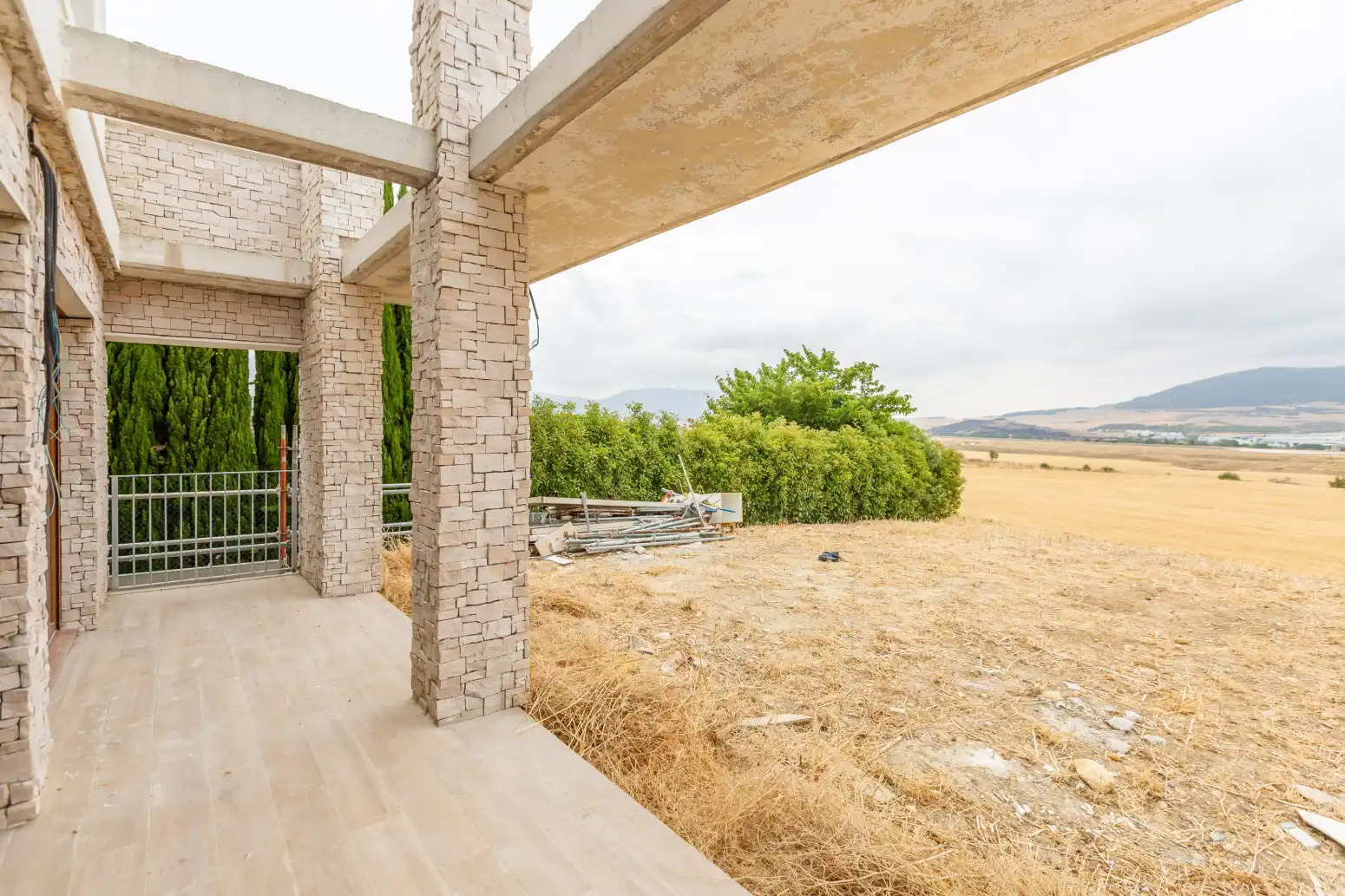 Vista exterior de Casa o xalet en venda en Galar amb Calefacció, Jardí privat i Terrassa