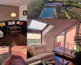 Sala d'estar de Dúplex en venda en Teo amb Calefacció, Jardí privat i Parquet