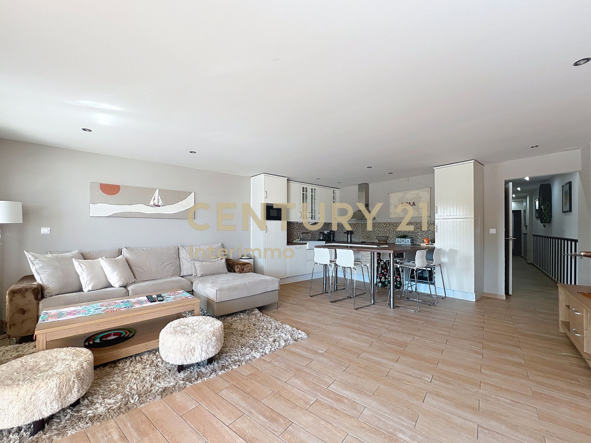 Living room of Flat for sale in Empuriabrava  with Air Conditioner, Terrace and Furnished
