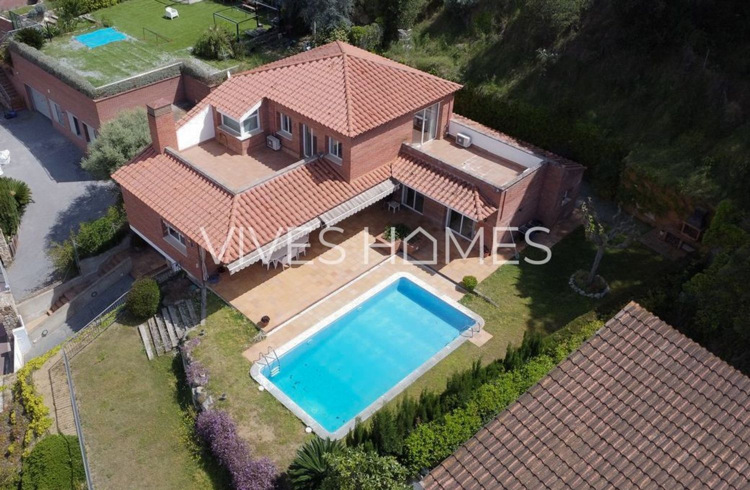 Exterior view of House or chalet for sale in Caldes d'Estrac  with Air Conditioner, Heating and Private garden