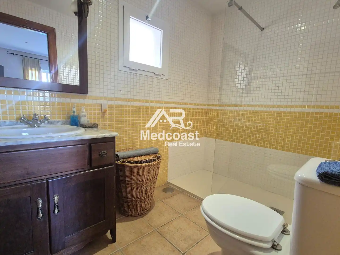 Badezimmer von Wohnung zum Verkauf in Vera mit Klimaanlage, Terrasse und Schwimmbad