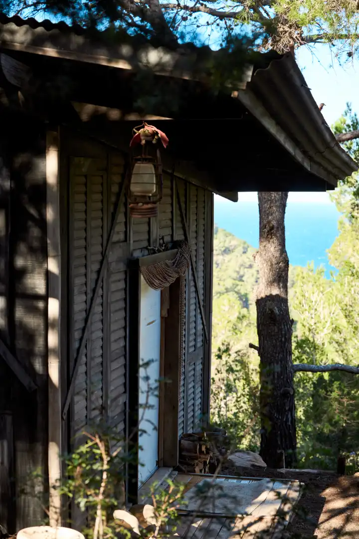 Vista exterior de Finca rústica en venda en Sant Joan de Labritja amb Aire condicionat, Jardí privat i Parquet