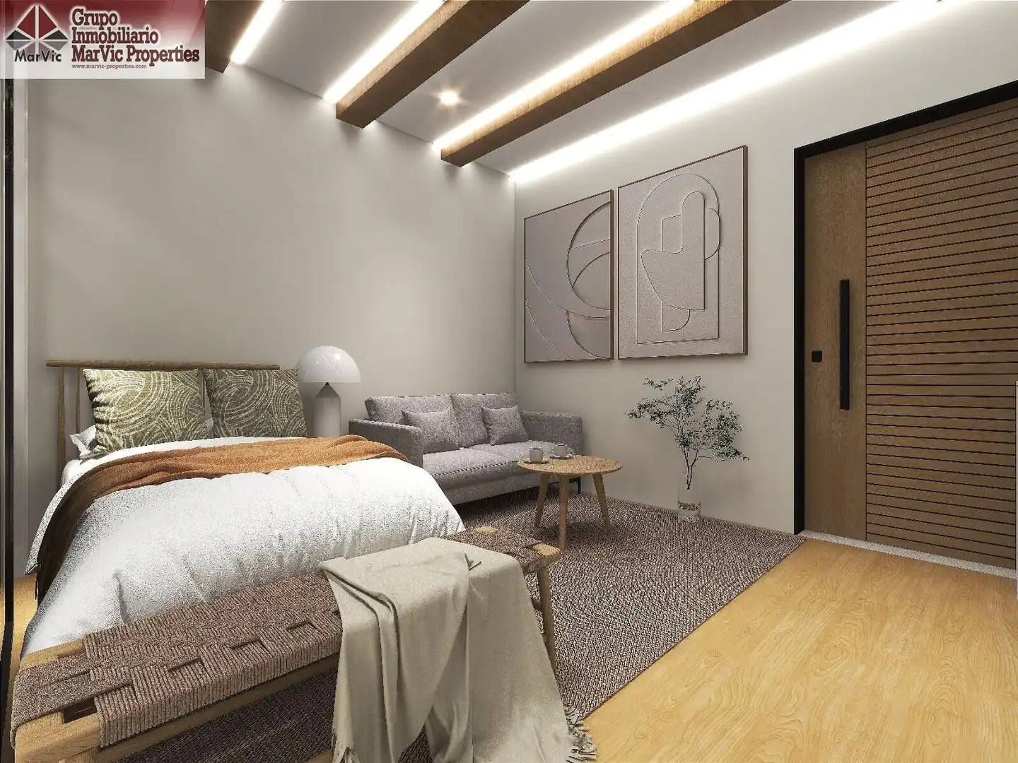 Habitación de Apartamento en venta en Villajoyosa / La Vila Joiosa con Aire acondicionado, Terraza y Amueblado