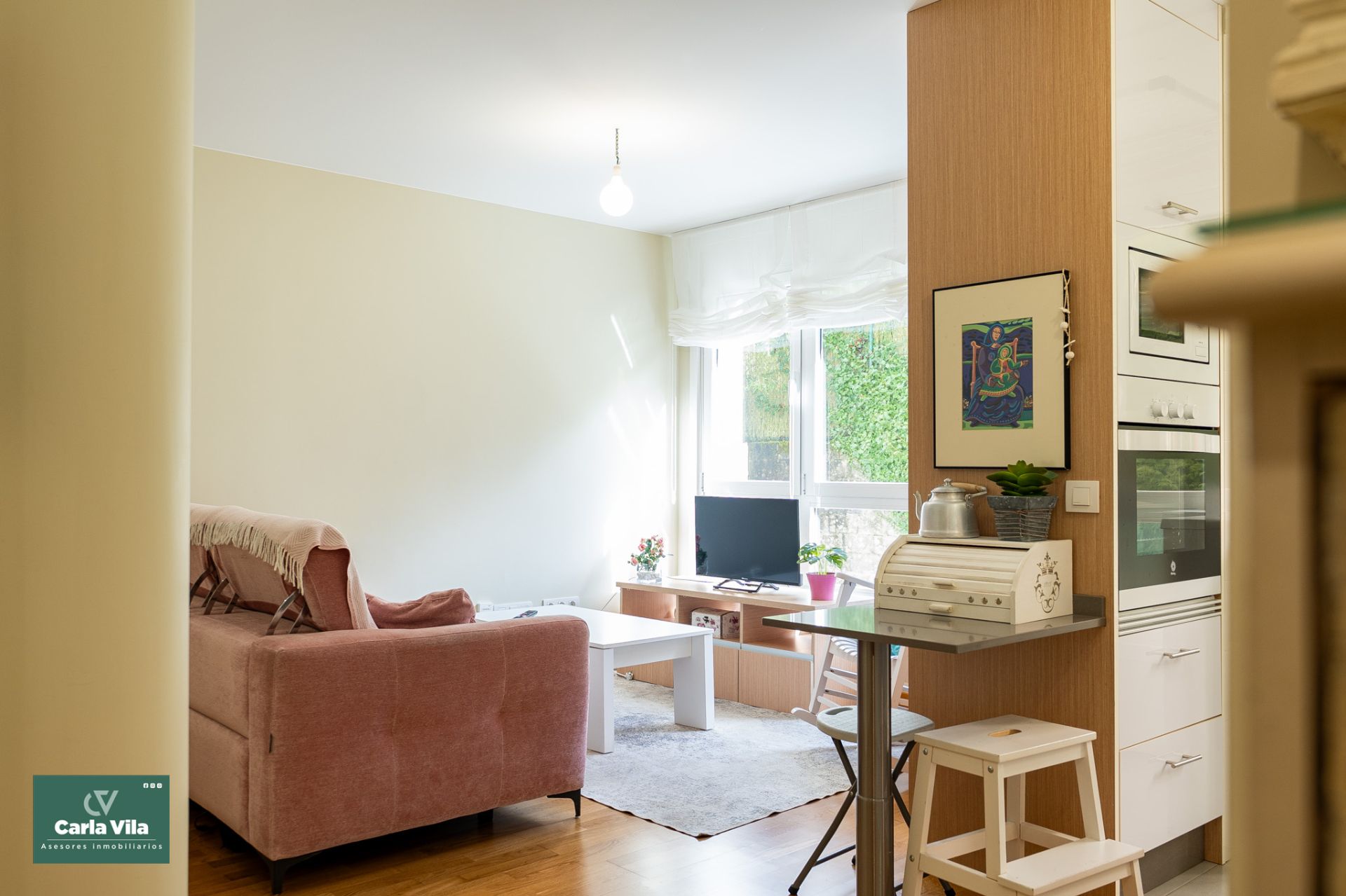 Sala de estar de Apartamento de alquiler en Lugo Capital con Calefacción, Parquet y Trastero