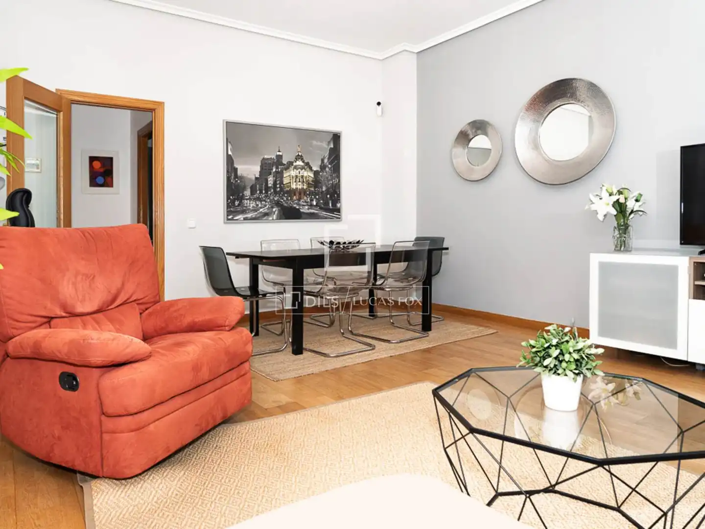 Living room of Flat for rent in Fuente Palmera  with Air Conditioner and Furnished