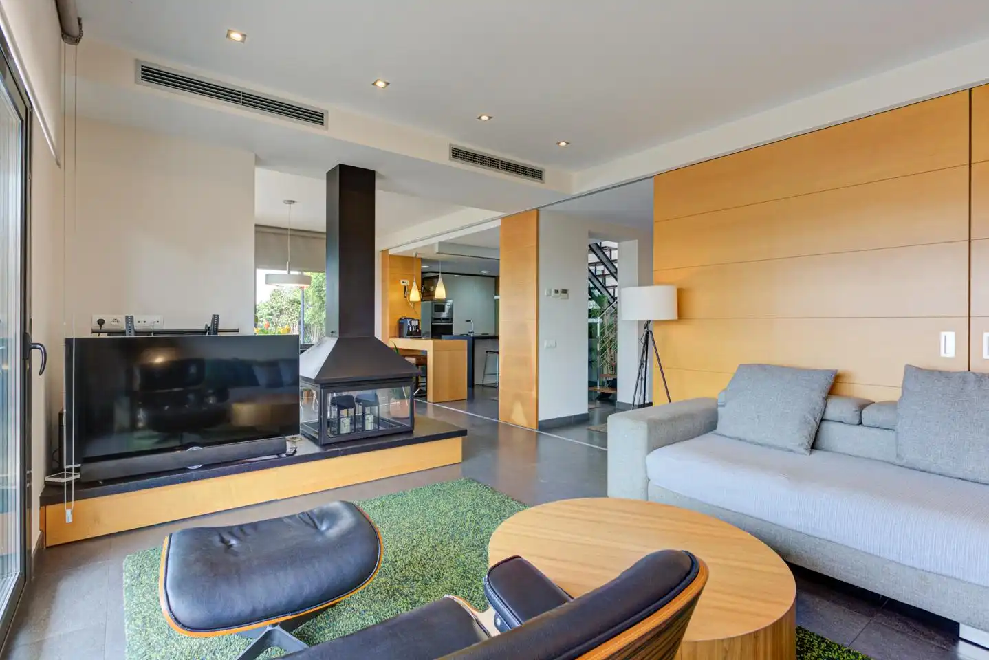 Wohnzimmer von Haus oder Chalet zum Verkauf in Castelldefels mit Klimaanlage, Heizung und Privatgarten