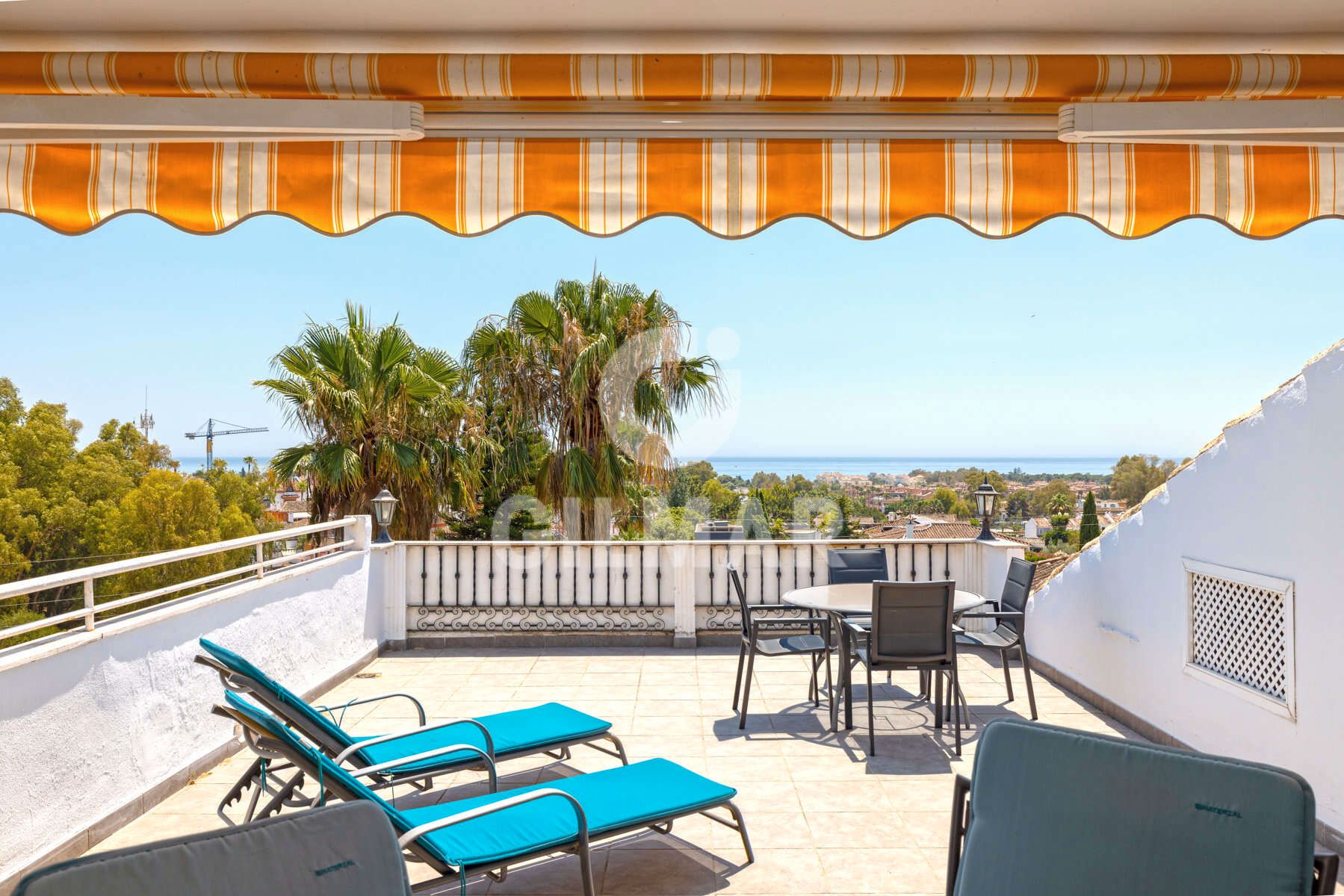 Terraza de Apartamento en venta en Estepona con Aire acondicionado, Terraza y Trastero
