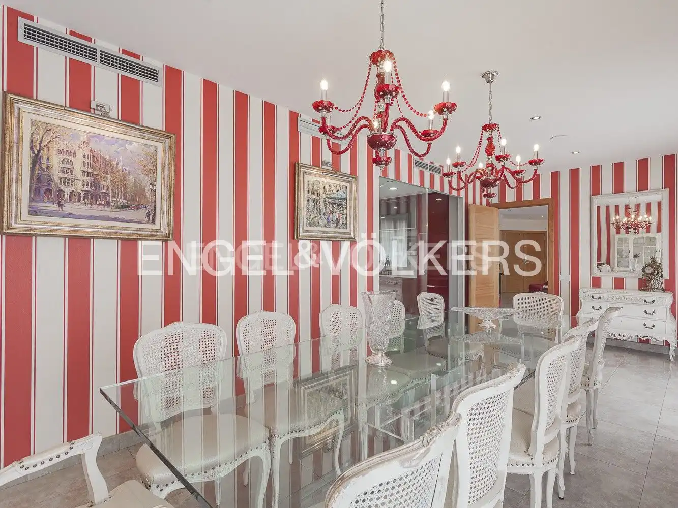 Dining room of Detached homes for sale in Cerdanyola del Vallès  with Air Conditioner, Heating and Private garden