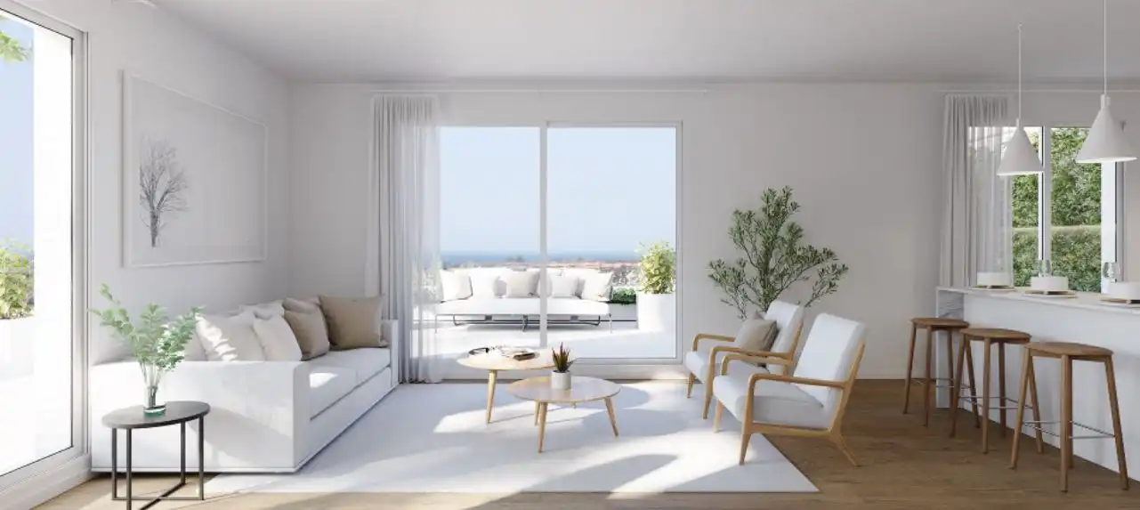 Sala de estar de Piso en venta en Marbella con Aire acondicionado, Calefacción y Terraza