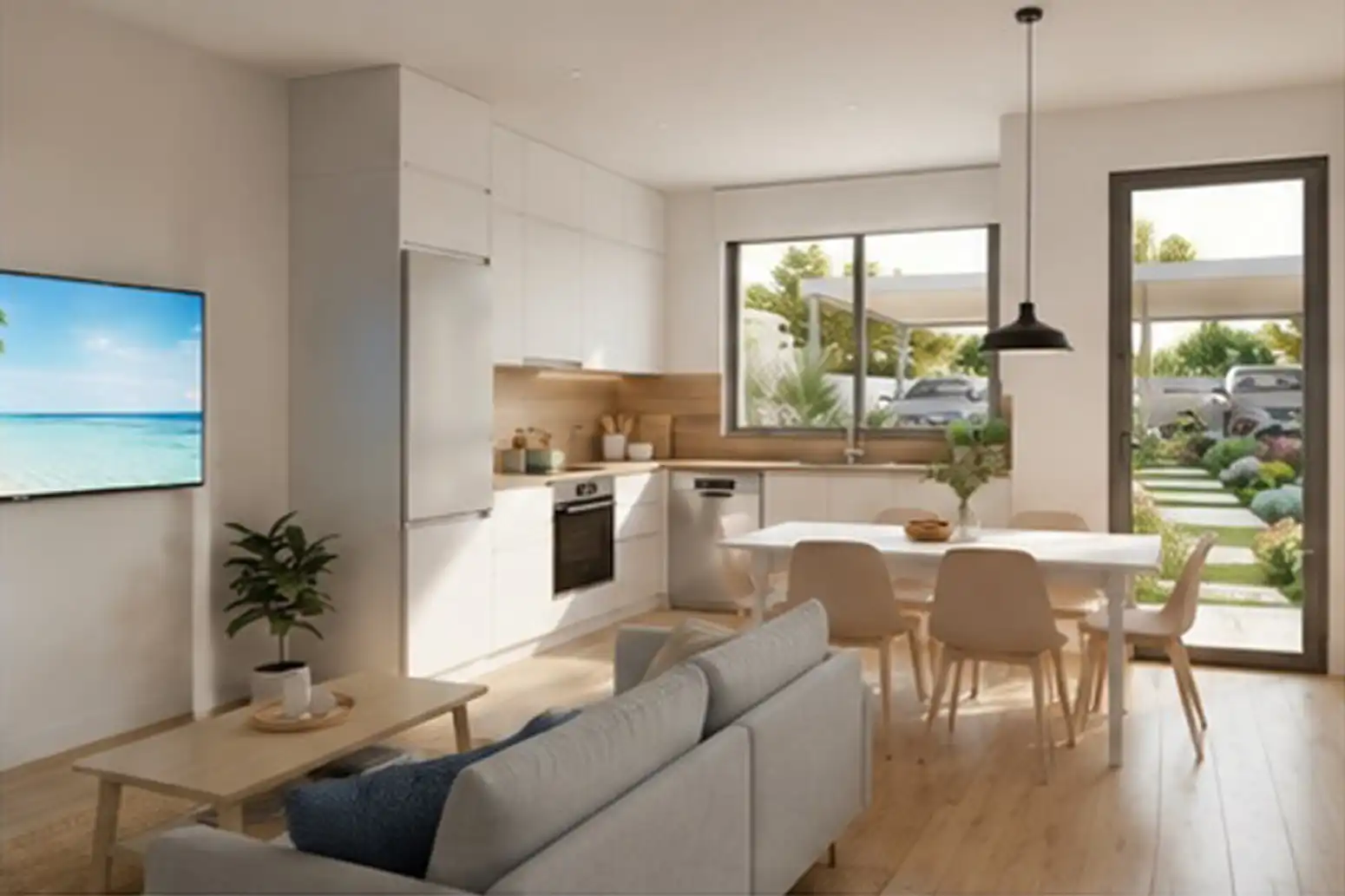 Cocina de Casa adosada en venta en Gandia con Calefacción y Terraza