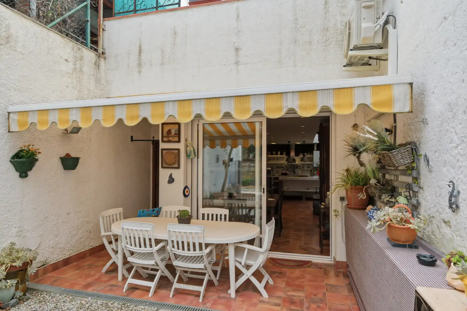 Terraza de Casa adosada en venta en Riudarenes con Aire acondicionado, Calefacción y Jardín privado