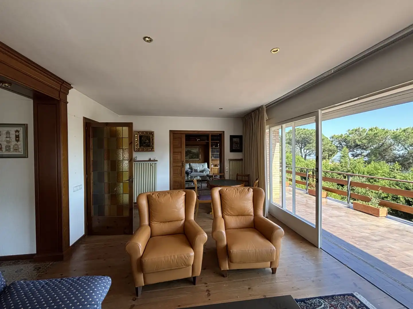 Sala de estar de Casa o chalet en venta en Sant Feliu de Codines con Calefacción, Jardín privado y Parquet