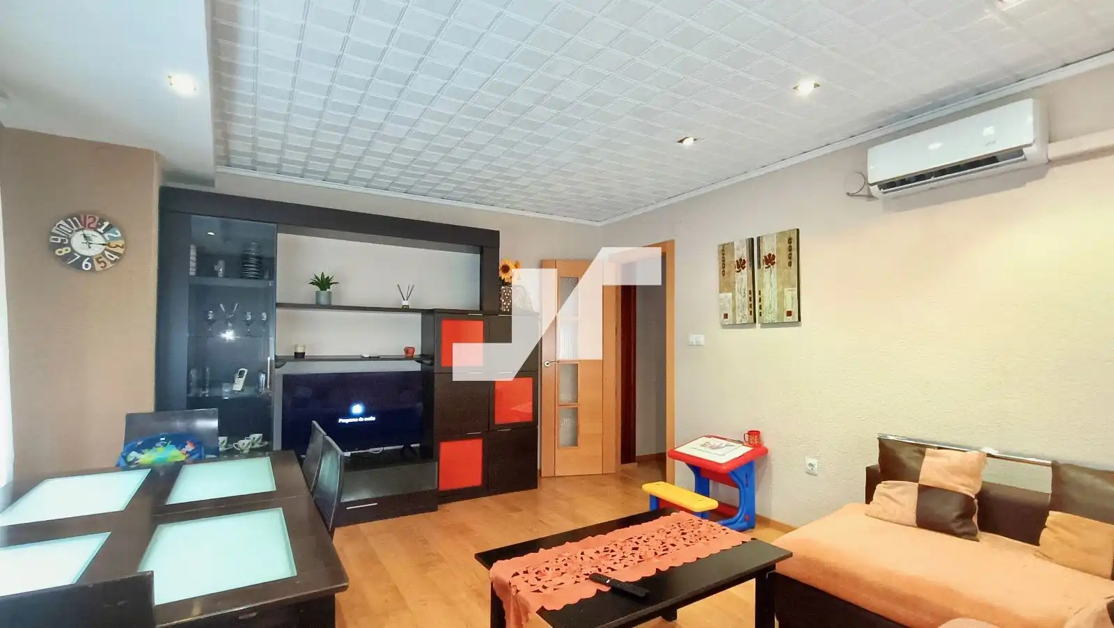Living room of Flat for sale in Vila-real  with Air Conditioner and Furnished
