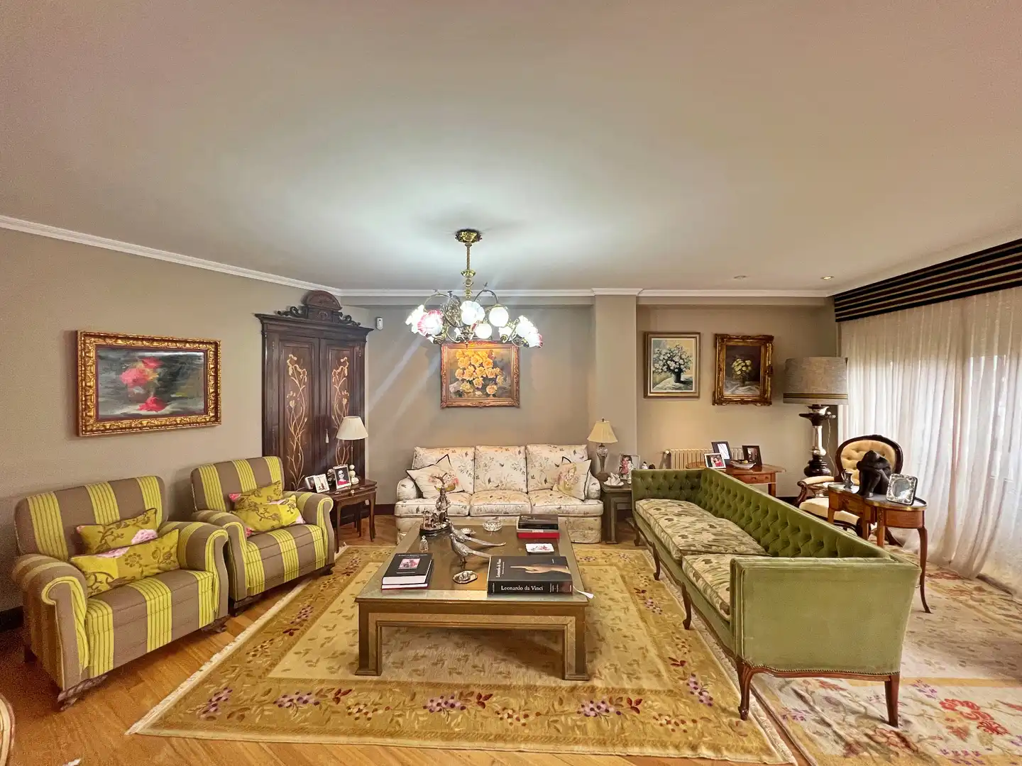 Wohnzimmer von Wohnung zum Verkauf in Lugo mit Heizung, Parkett und Möbliert