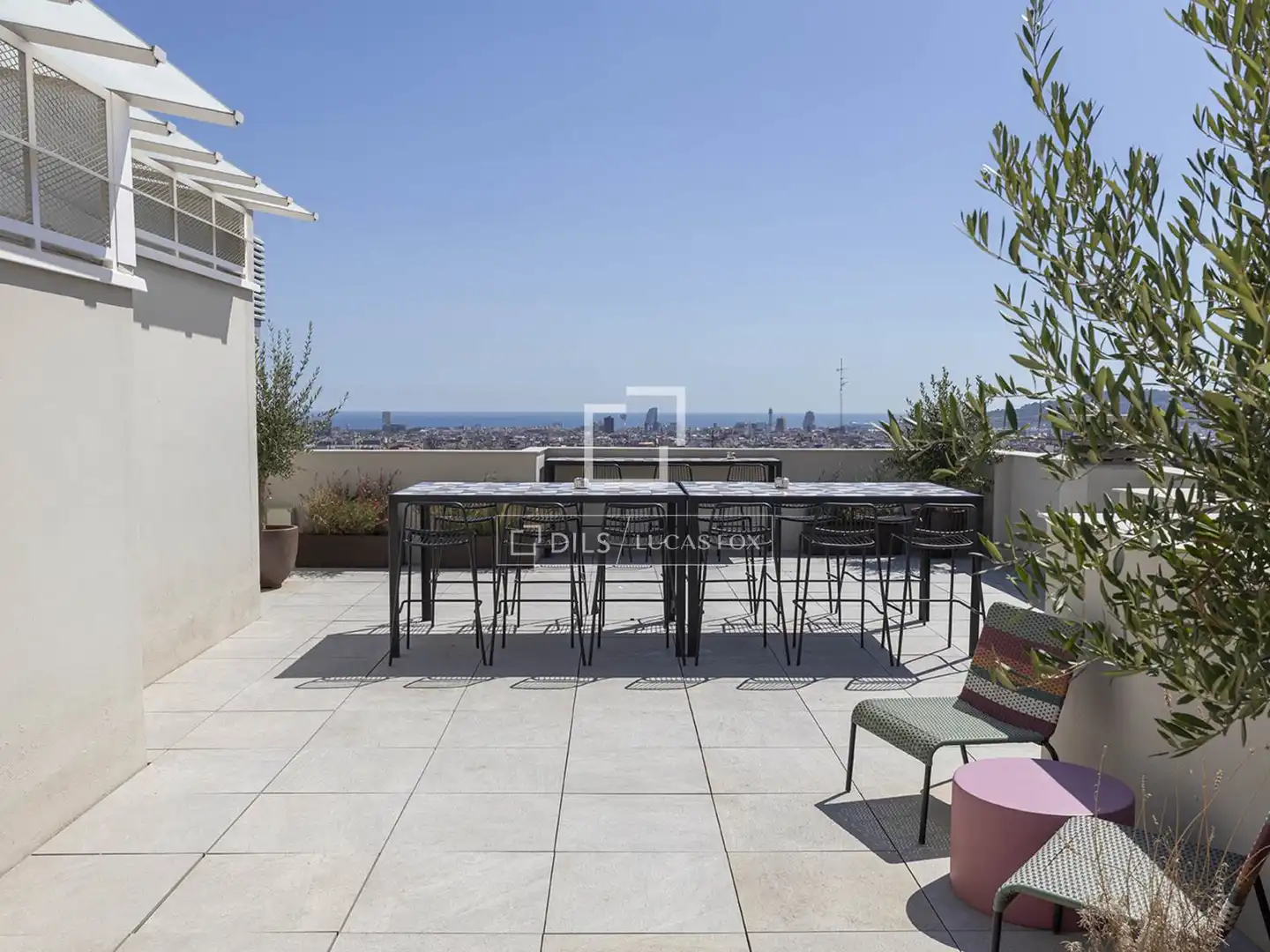 Terrace of Flat for rent in Barcelona  with Air Conditioner, Heating and Parquet flooring