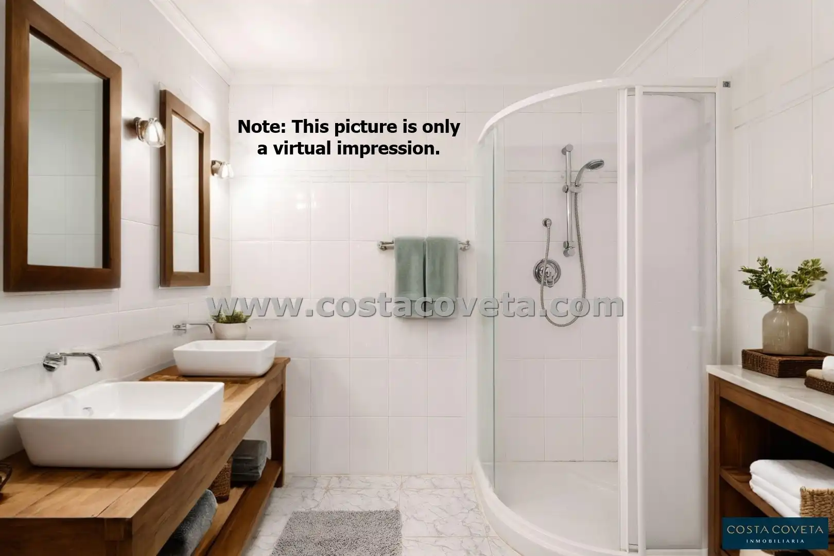 Bathroom of Houses for sale in El Campello  with Air Conditioner, Private garden and Terrace