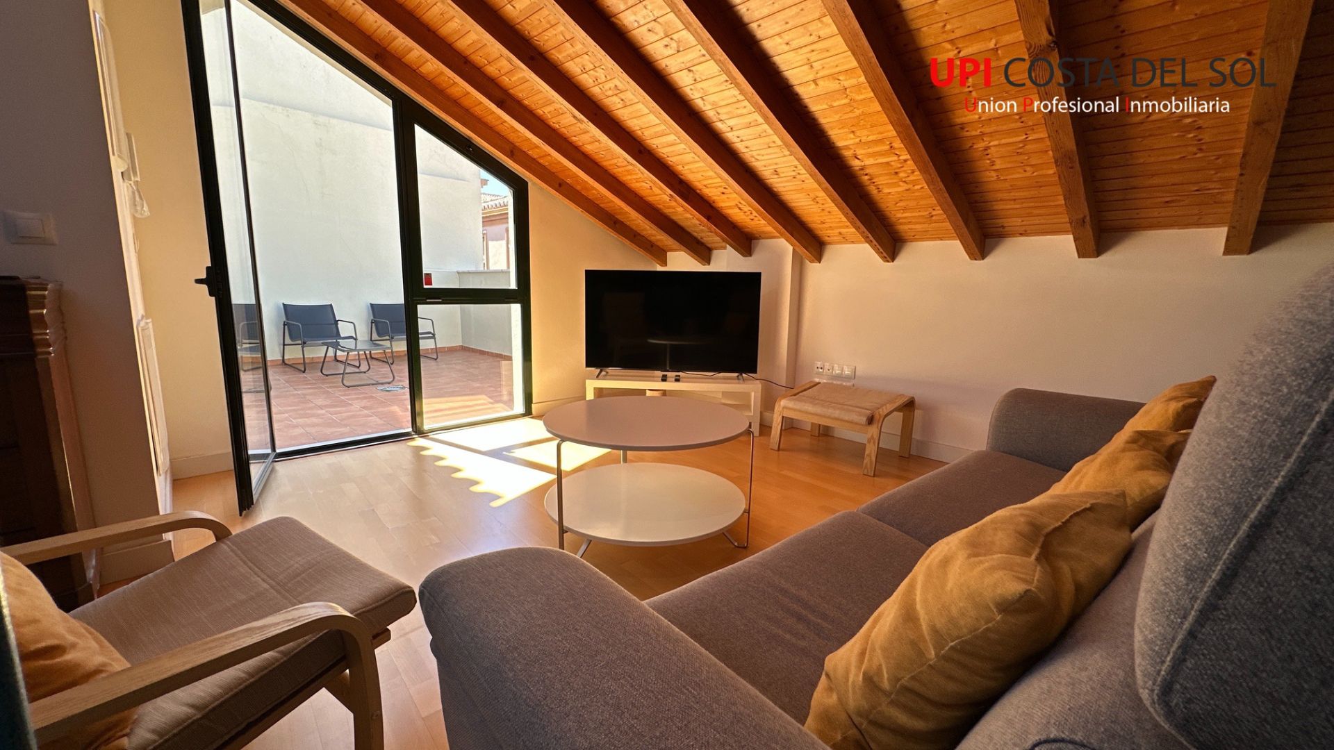 Sala d'estar de Pis de lloguer en Málaga Capital amb Aire condicionat, Calefacció i Parquet