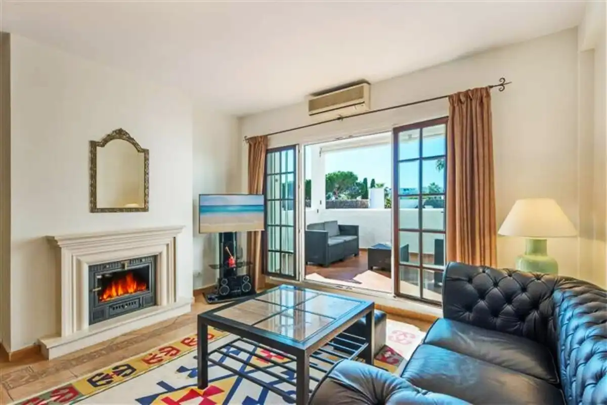Living room of Apartments for rent in Marbella  with Air Conditioner, Furnished and Balcony