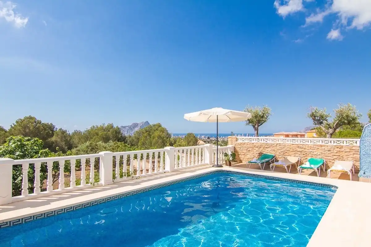 Piscina de Casa o chalet de alquiler en Benissa con Aire acondicionado, Calefacción y Jardín privado