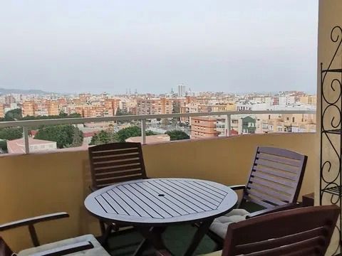 Terraza de Piso de alquiler en Málaga Capital con Aire acondicionado, Terraza y Amueblado