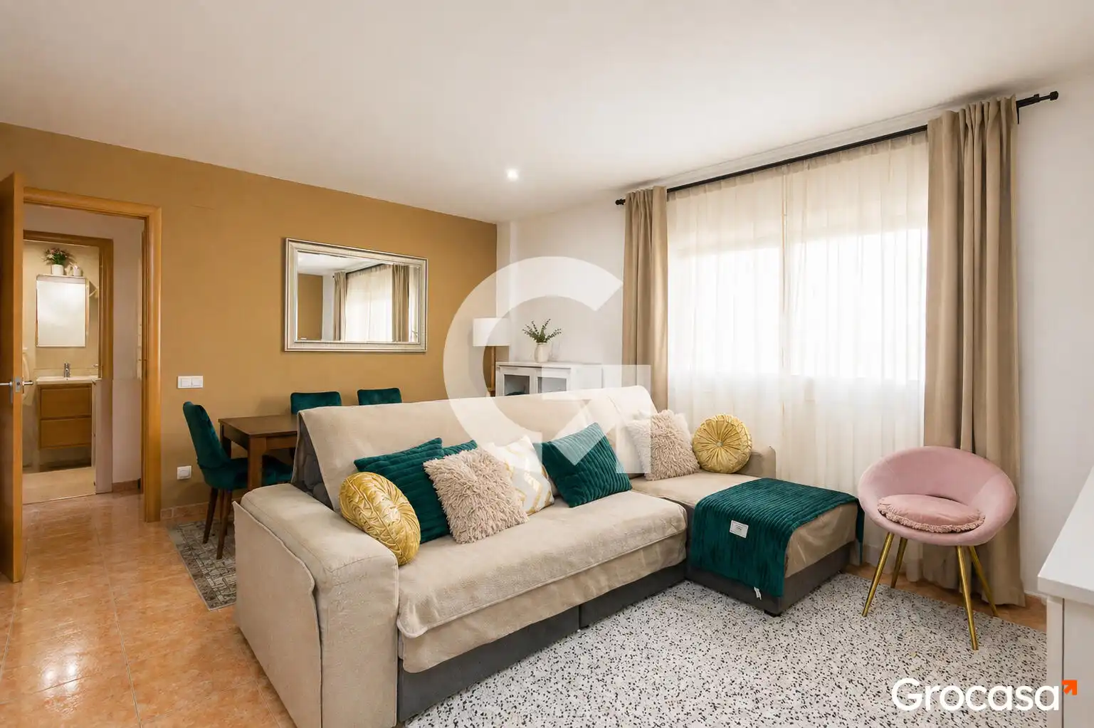 Wohnzimmer von Maisonette zum Verkauf in Sant Vicenç Dels Horts mit Heizung, Ofen und Waschmaschine