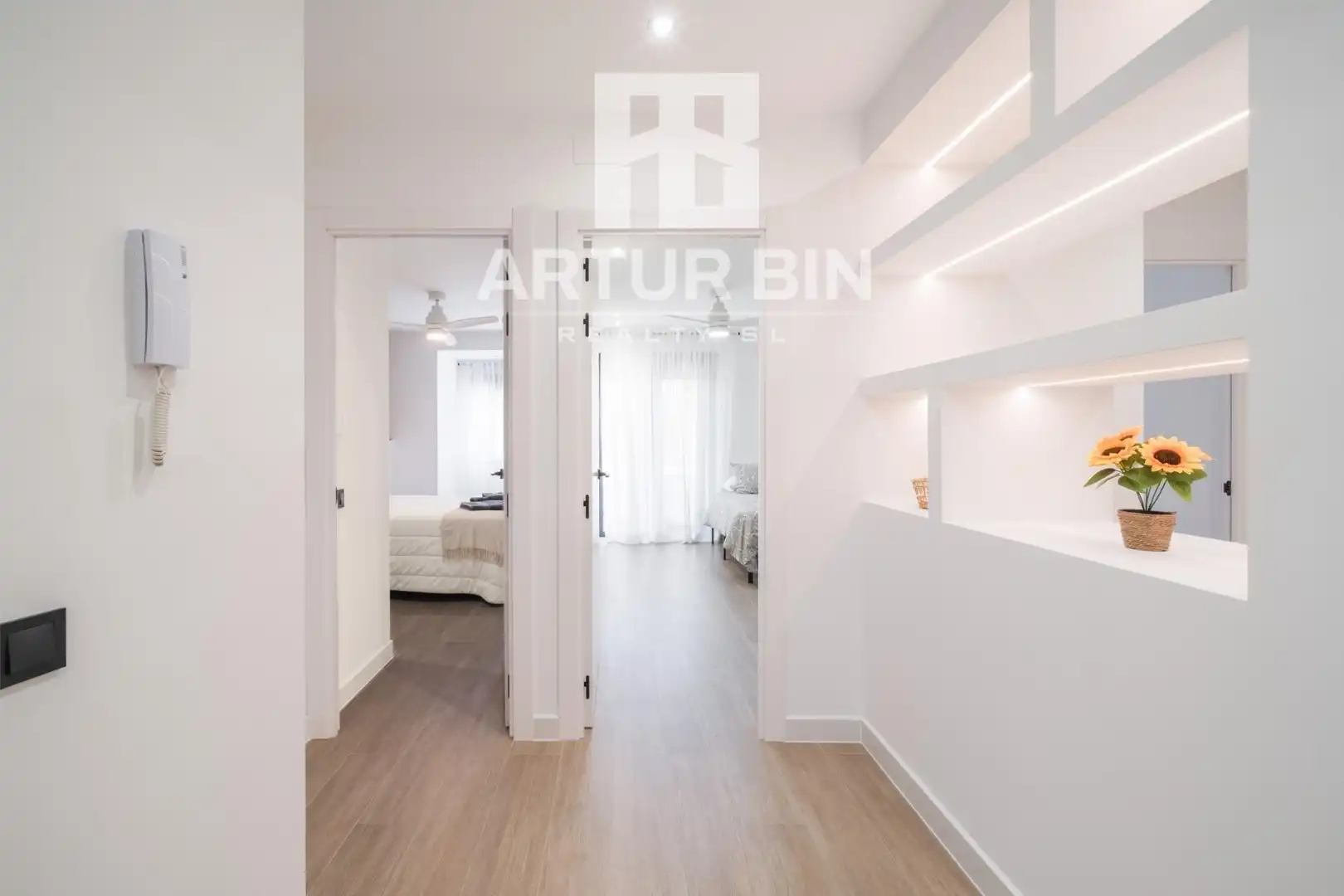 Schlafzimmer von Wohnung zur Miete in Cullera mit Heizung, Terrasse und Balkon