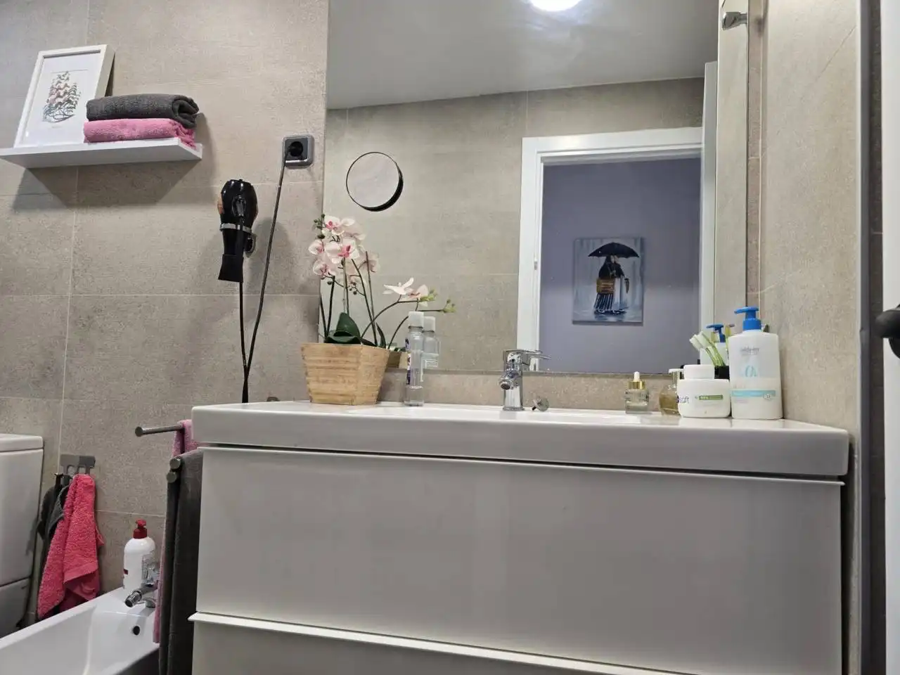 Badezimmer von Maisonette zum Verkauf in Terrassa mit Klimaanlage, Heizung und Parkett