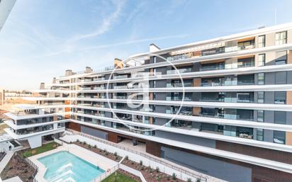 Exterior view of Flat to rent in  Madrid Capital  with Air Conditioner, Heating and Terrace