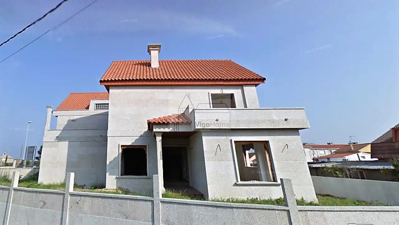 Vista exterior de Casa o xalet en venda en Baiona amb Calefacció, Jardí privat i Terrassa