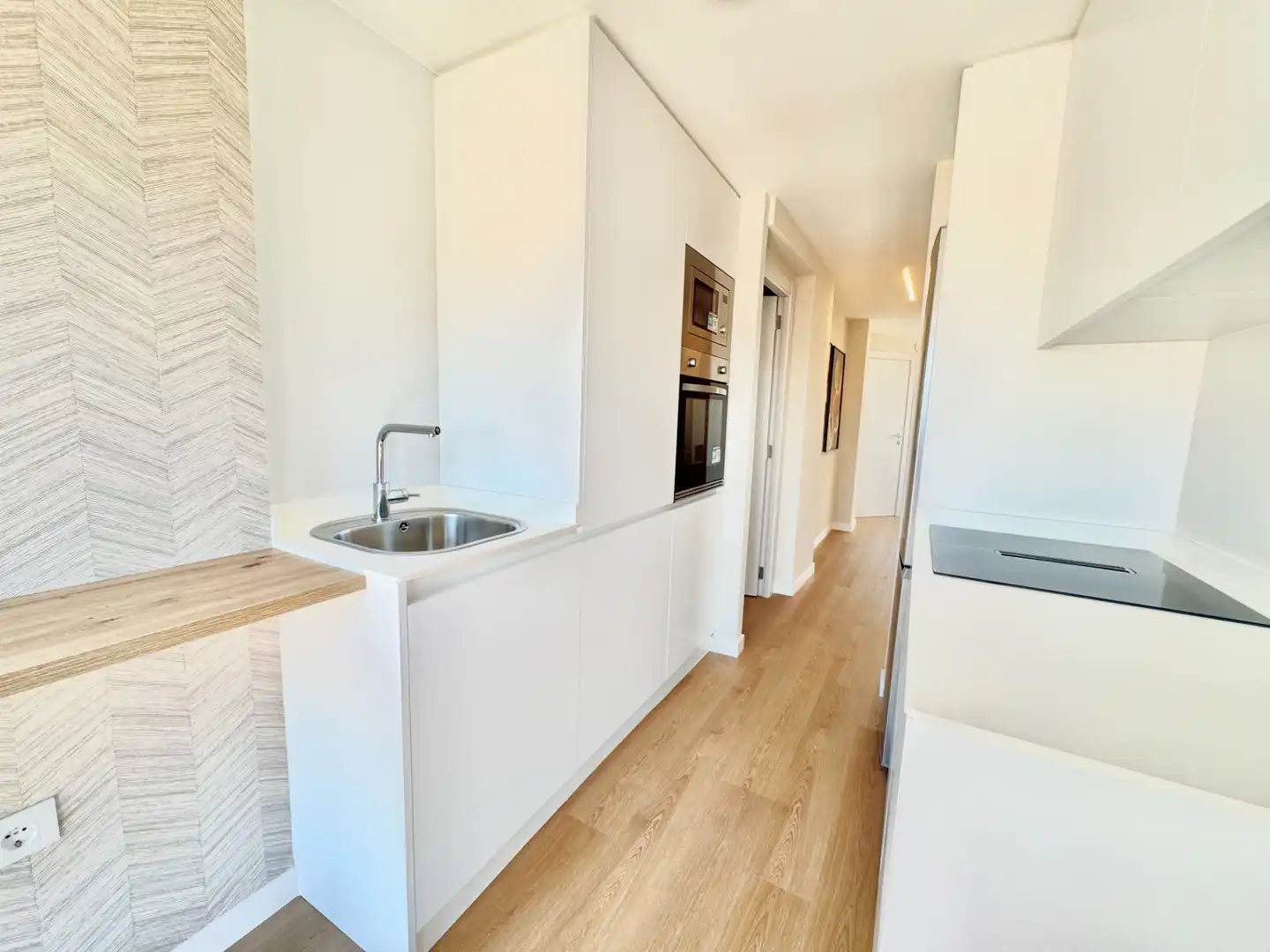 Cocina de Apartamento de alquiler en Vilagarcía de Arousa con Calefacción, Amueblado y Horno