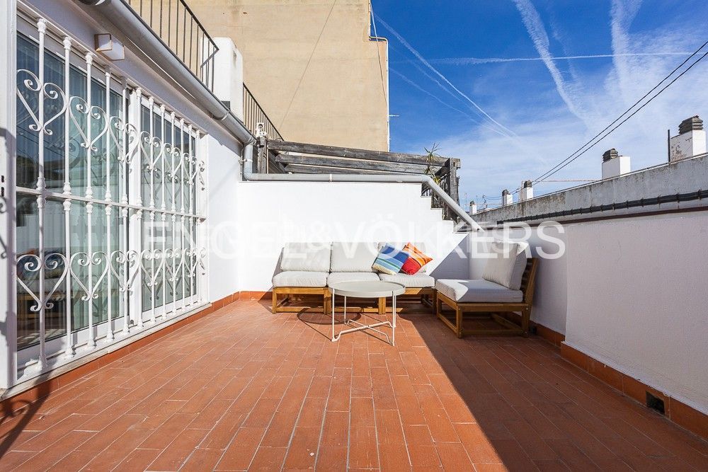 Terraza de Ático de alquiler en  Valencia Capital con Aire acondicionado, Calefacción y Terraza