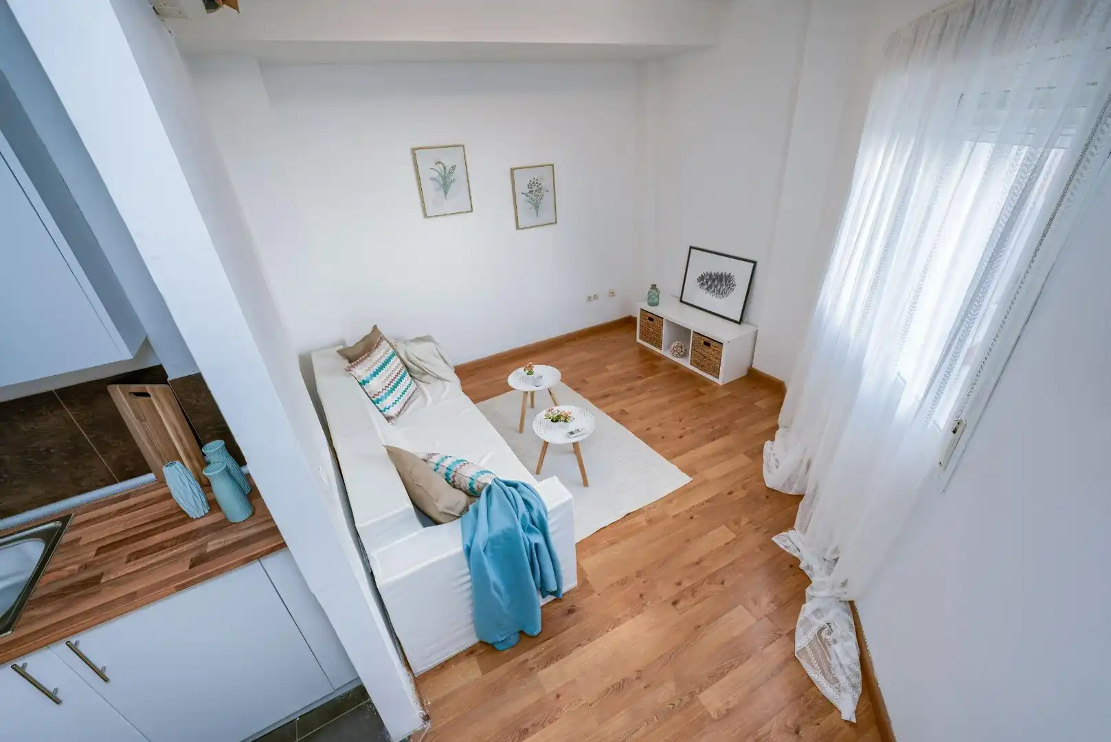 Sala d'estar de Àtic en venda en Sanlúcar la Mayor amb Aire condicionat, Calefacció i Terrassa