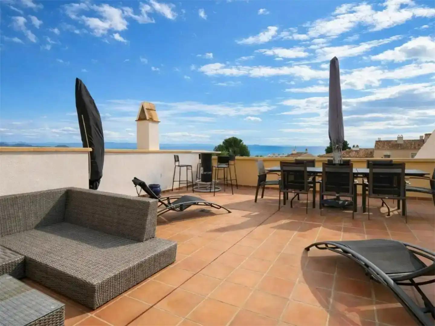 Terraza de Casa o chalet en venta en Finestrat con Aire acondicionado, Piscina y Balcón
