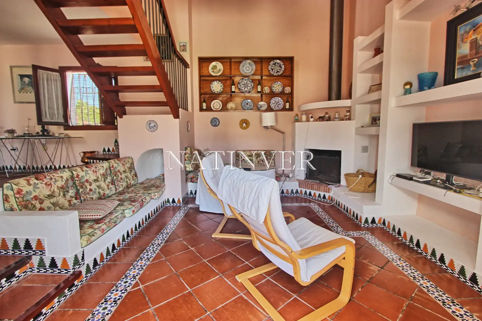 Sala de estar de Casa o chalet en venta en Vélez-Málaga con Jardín privado, Terraza y Piscina